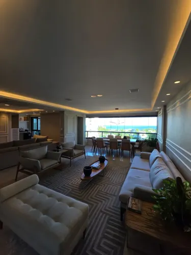 PARQUE TROPICAL | Apartamento de luxo à venda, 155m², 3 suítes, sala ampliada, vista mar f