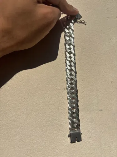 Pulseira Prata Elo duplo 17mm