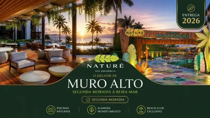 Cobertura Beira-Mar em Muro Alto | 2 Quartos | Entrega 2026