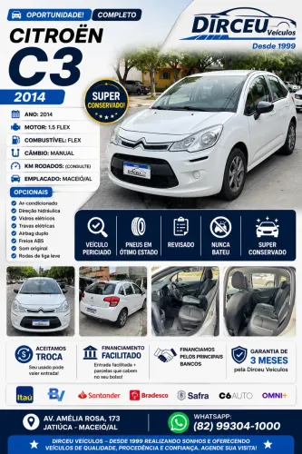 Citroen C3 Origine 1.5 Flex 8V 5P Mec. 2014