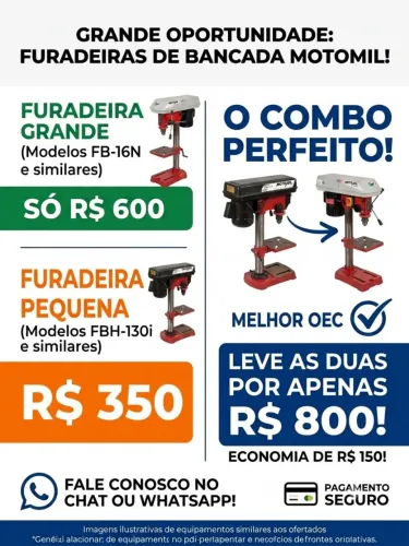 Vendo furadeiras de bancada