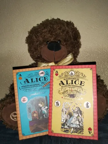 Livros Alice no país das maravilhas e Através do espelho