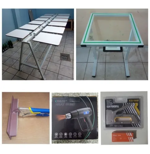 SILK SCREEN EQUIPAMENTO PARA IMPRESSÃO DE CAMISETAS COMPLETO PRONTO PARA USAR ACEITAMOS 