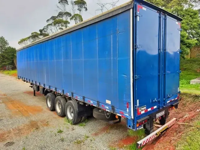 carreta bau sider randon 28 paletes ano 2007 com 12 pneus