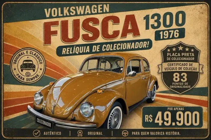 Volkswagen Fusca 1300 1975