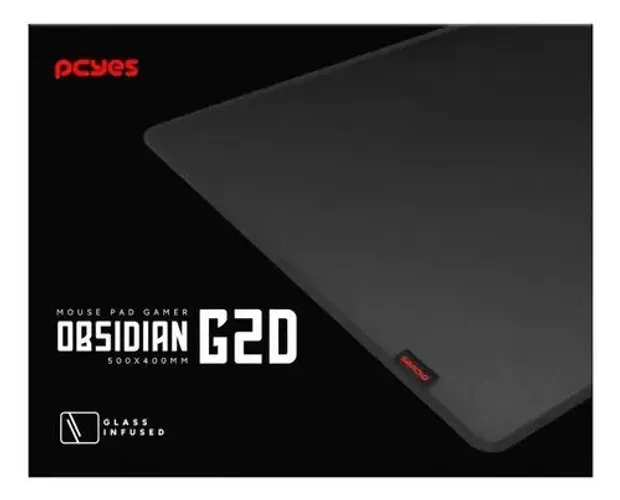 Mouse pad gamer com infusão de vidro