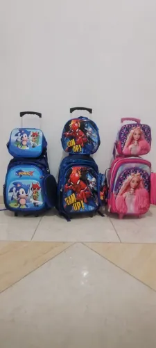 Mochila infantil personagens