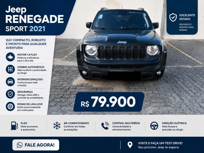 Jeep Renegade Sport 1.8 4X2 Flex 16V Aut. 2021