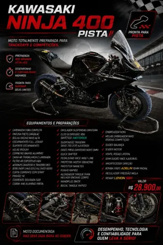Kawasaki Ninja 400 - Pista Autódromo