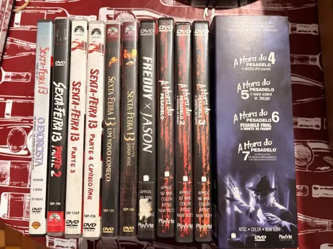 Kit 15 Filmes de Terror em DVD ? Sexta-Feira 13 e A Hora do Pesadelo