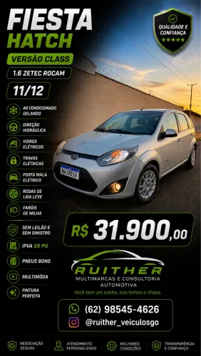 Ford Fiesta SE 1.6 16V Flex 5P 2012