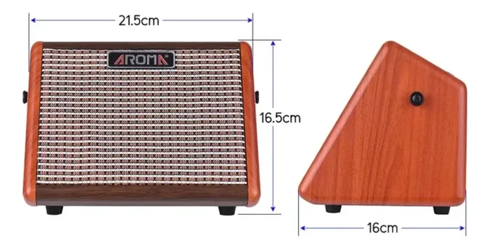 Mini Amplificador Acústico (Violão e Voz) 15W AROMA