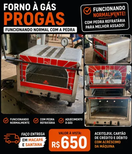 Forno progas à gás com pedra. FAÇO ENTREGA