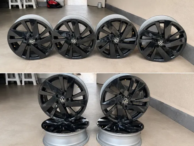 Conjunto de rodas originais volkswagen polo comfortline.