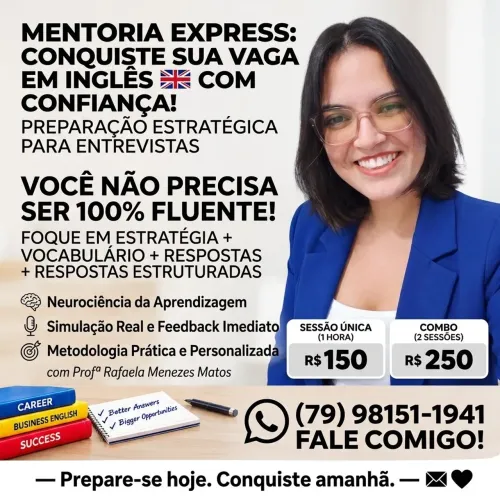 Mentoria Express de Preparação para Entrevistas em Inglês