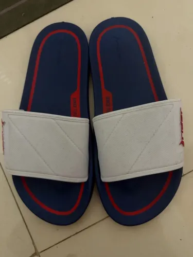 Chinelo Rider Full 86 Slide  Azul/Branco - Tam 42