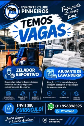Vaga de emprego esporte clube pinheiro