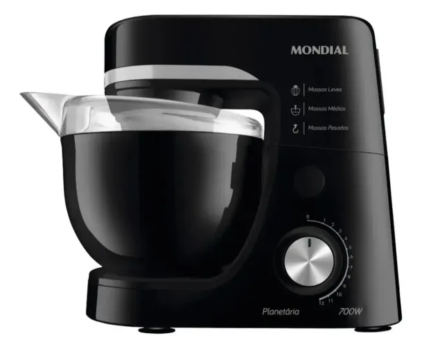 Batedeira Planetária Mondial BP-03-B 700W 127V 12 Velocidades Preta