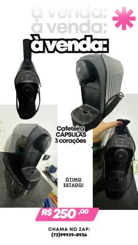 Cafeteira Capsulas 3 corações