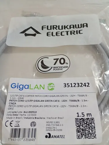 Patch cords gigalan cat6