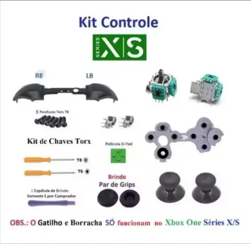 Kit peças Para Controle Xbox One Séries X/S 1914