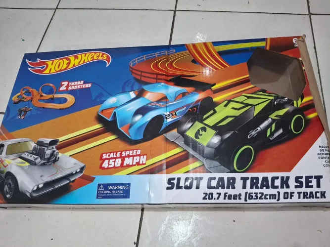 Pista hotwheels slot car track set