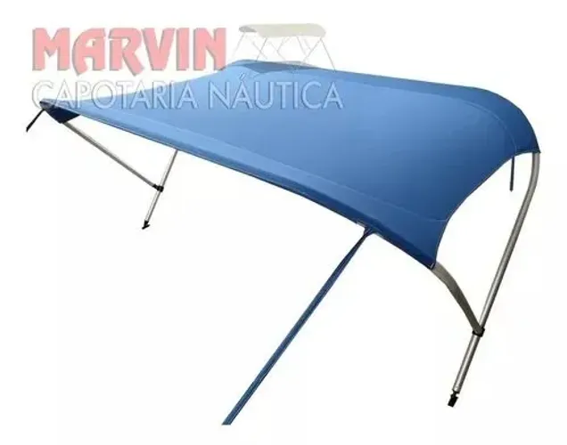 Capota Nautica 2 Arcos 1.40m Diversas Cores