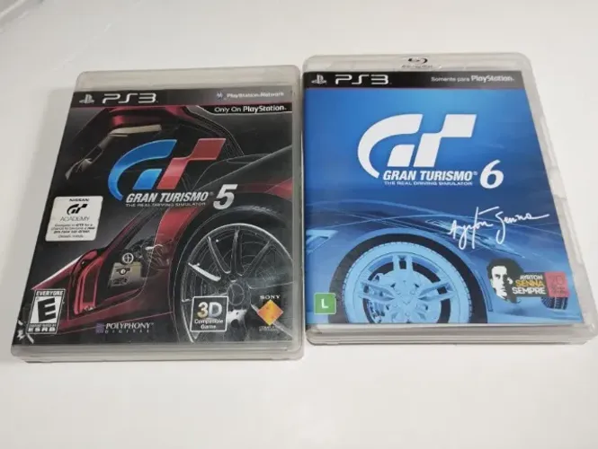 2 jogos Gran Turismo 5 e 6 para PS3 (preço dos 2 jogos juntos)