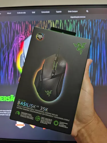 Mouse Gamer Razer Basilisk V3 35K com Fio - Novo e Lacrado