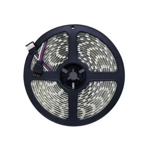 Fita Led Rgb Colorida Rolo 5 Metros 300 Leds Com Fonte Controle Remoto 5050 Original