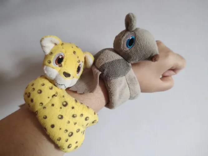 Bracelete kinder natoons onça e tamanduá