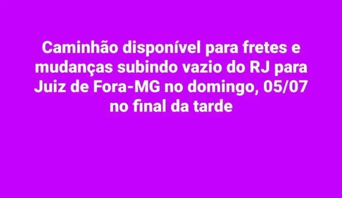 Fretes e mudanças em geral 