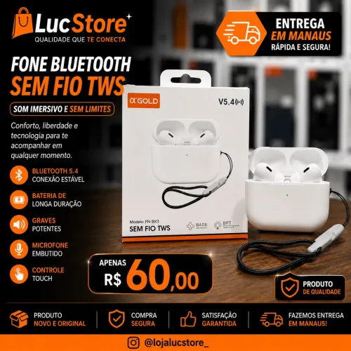 Fone Bluetooth AGold Premium
