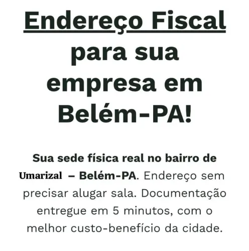 Alugo sala e endereço fiscal