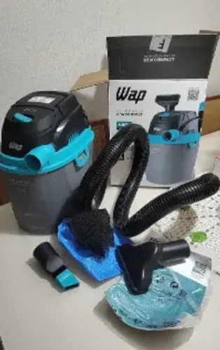 WAP Aspirador de Pó e Água Barril GTW COMPACT, Compacto, 5,5 Litros, com Filtro Lavável,