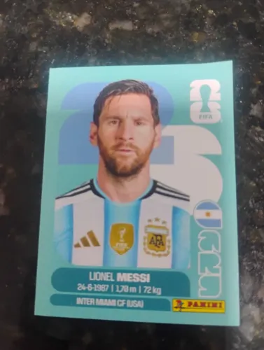 Figurinha Messi Copa do Mundo