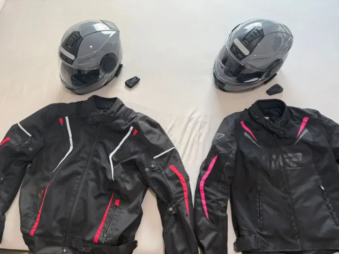 Capacete - Jaqueta - intercomunicadores