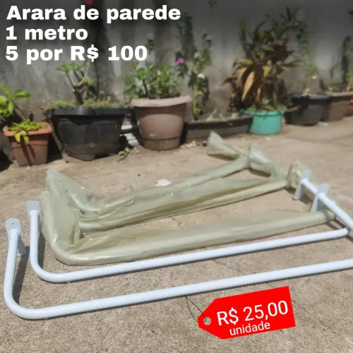 Arara de roupas 1 metro