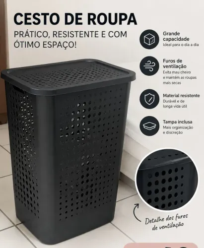 Certo de roupa preto 
