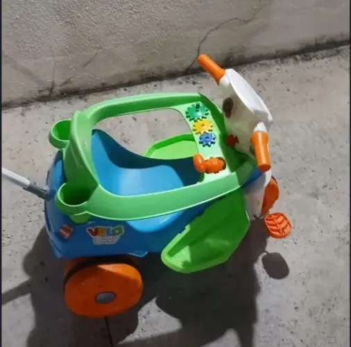 Triciclo Velobaby Passeio & Pedal Azul Bandeirante