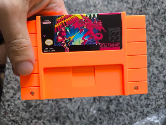 Super Metroid reprô cartucho lindo snes