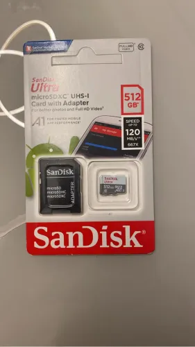 Cartão de memória 512 Gb