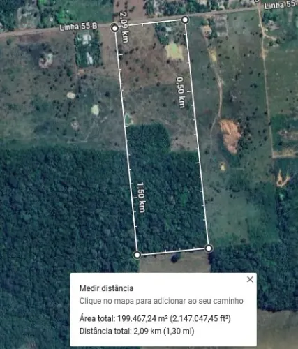 Sítio na linha do Rio Preto