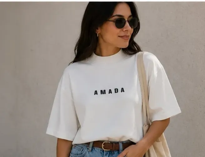 T-shirt feminina Amada