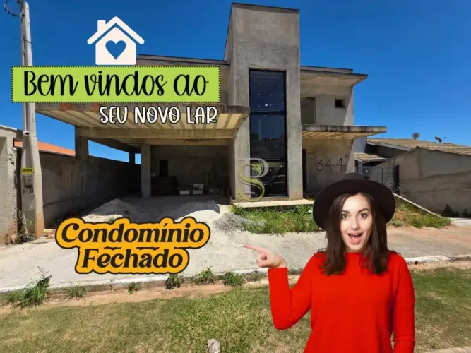 Oportunidade -Casa a Venda em Condomínio fechado Semi Acabada - Atibaia - SP