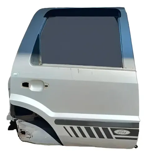 Porta Traseira Direita Ford Ecosport Xls 1.6 Freestyle 2003 Traseira Direita Prateado
