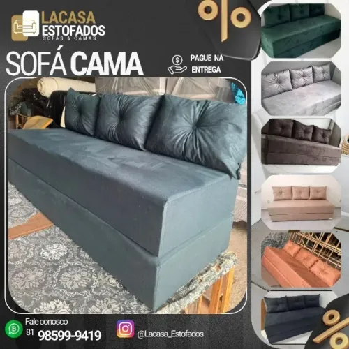 Sofá cama 3 Lugares
