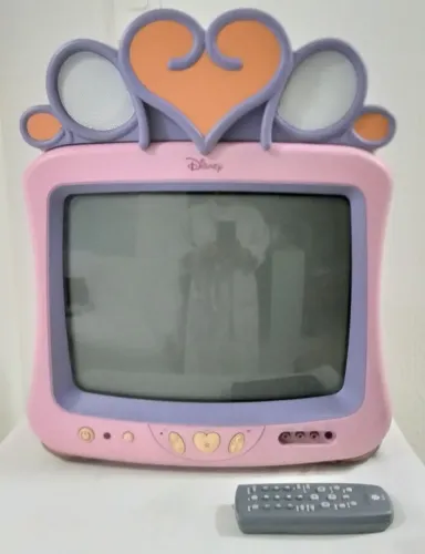 TV DISNEY PRINCESAS, RARA, ANTIGA, 14", MARCA CCE - ITEM DE COLEÇÃO - RELÍQUIA ANOS 2000.