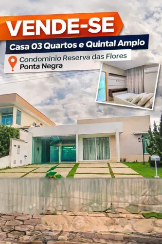 Condominio Reserva das Flores 03 quartos casa em condominio Manaus AM