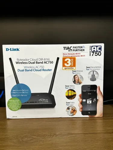 Roteador D-Link DIR-816L Dual Band AC750 - Novo, na Caixa!